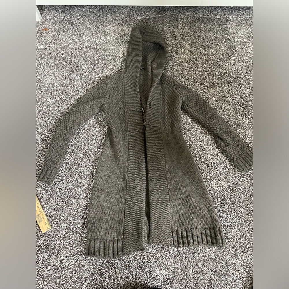 Giorgio Cardigan, long, bulky knit, cozy, hooded sweater